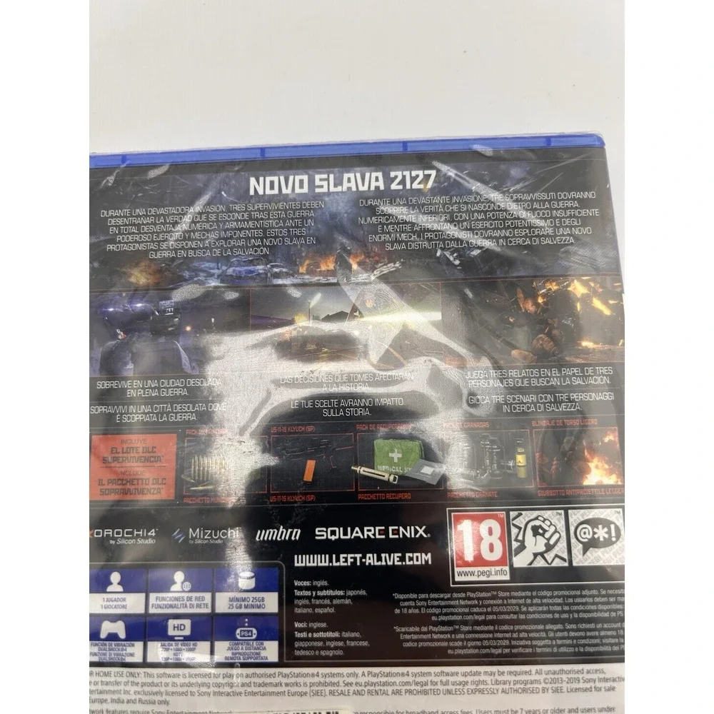 Left Alive - Sony PlayStation 4 Factory Sealed